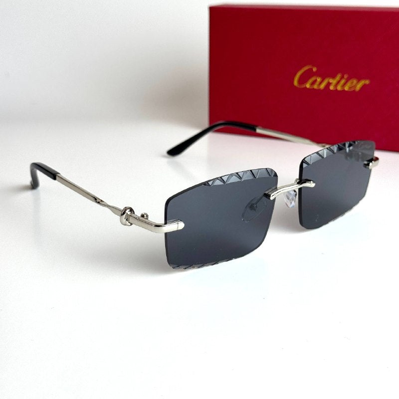 Cartier Rimless CT0425S Silver Black Sunglasses Lebanon - ChronoVault - view 5