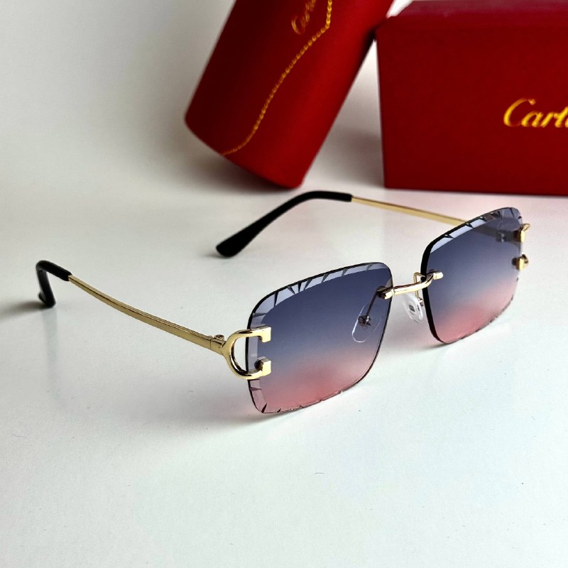 Cartier CT0528S Purple-pink gradient Sunglasses Front View Lebanon - ChronoVault - view 5