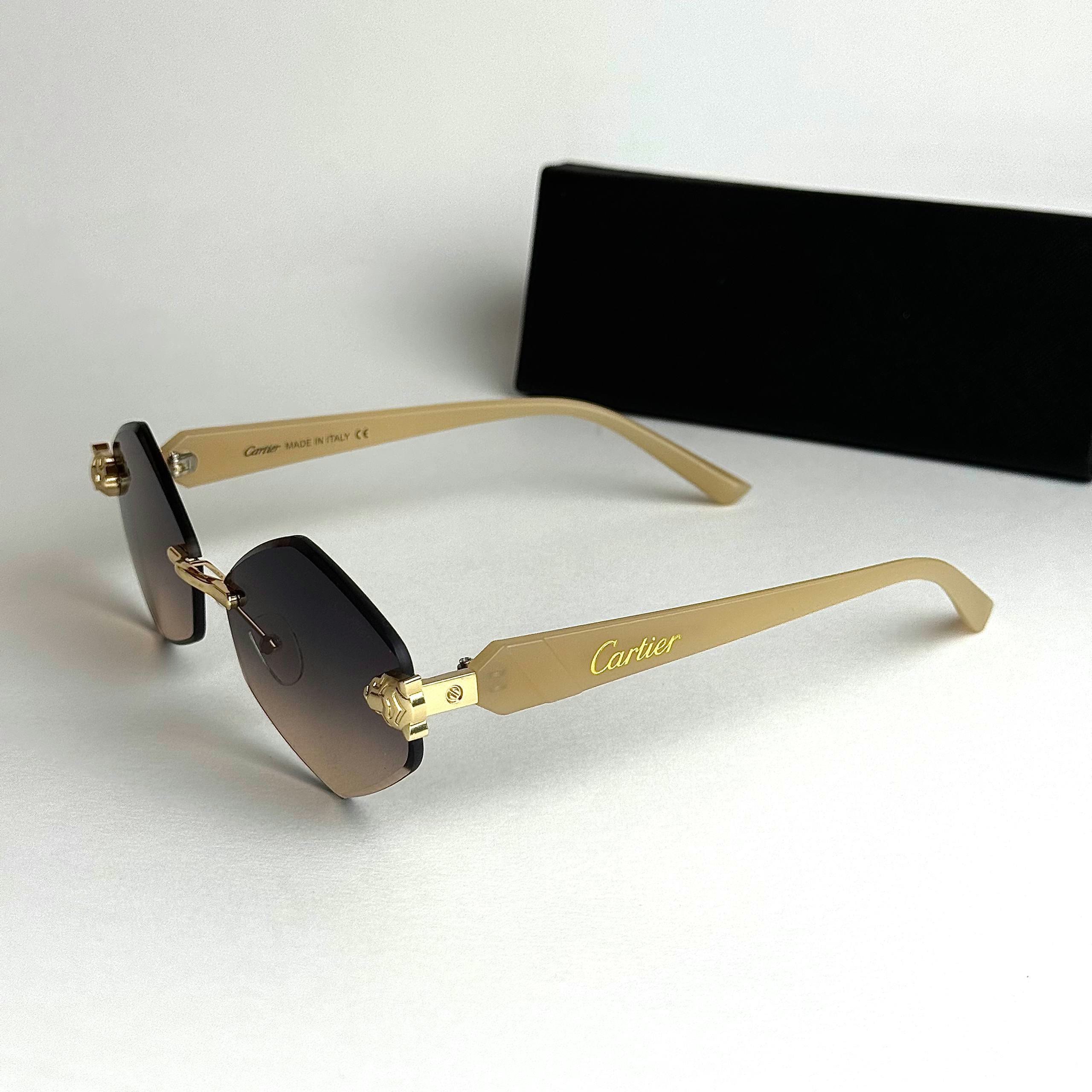 Cartier Rimless Prestige Beige Purple Gradient women's sunglasses Lebanon - ChronoVault