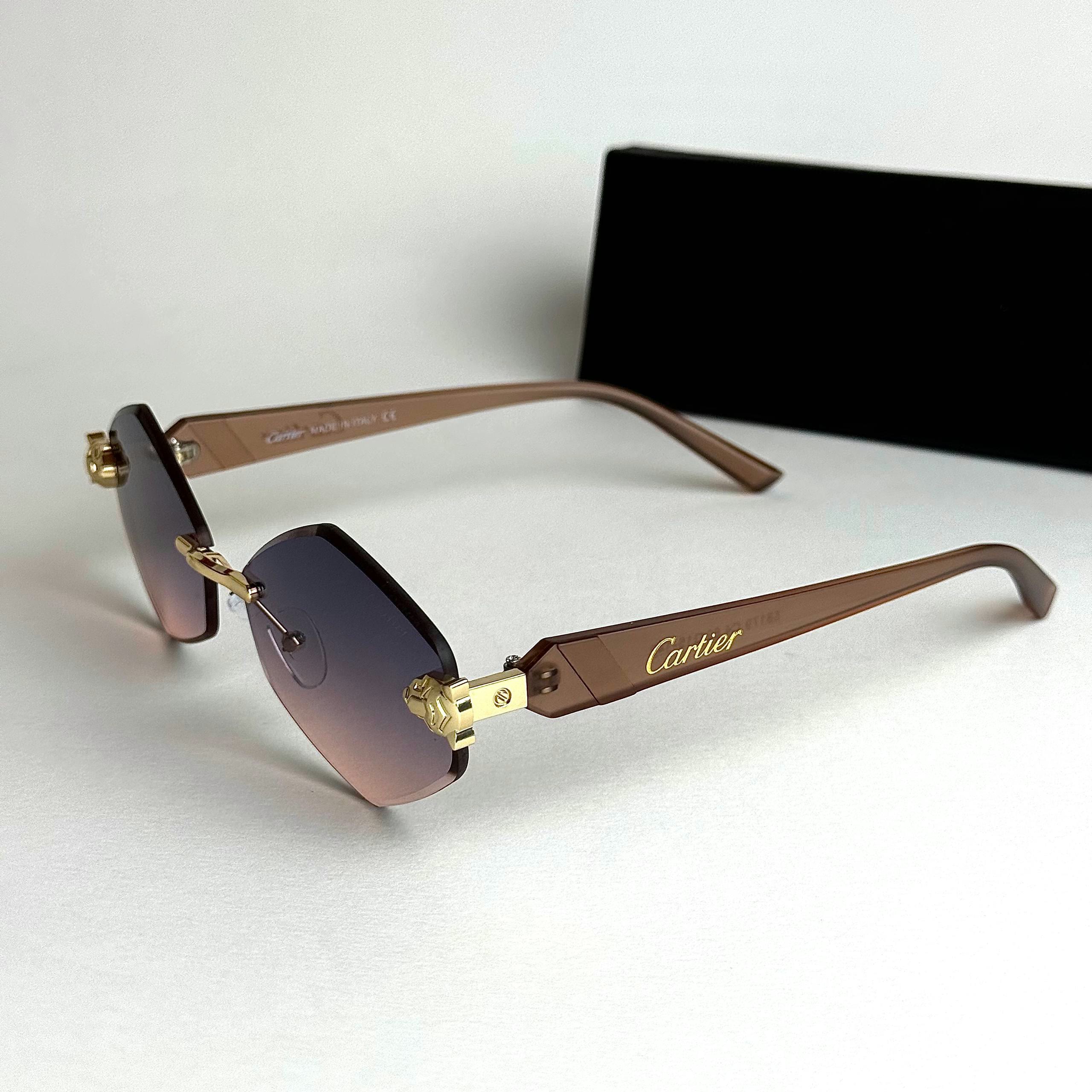 Cartier Rimless Prestige Purple Gold Gradient men's sunglasses Lebanon - ChronoVault