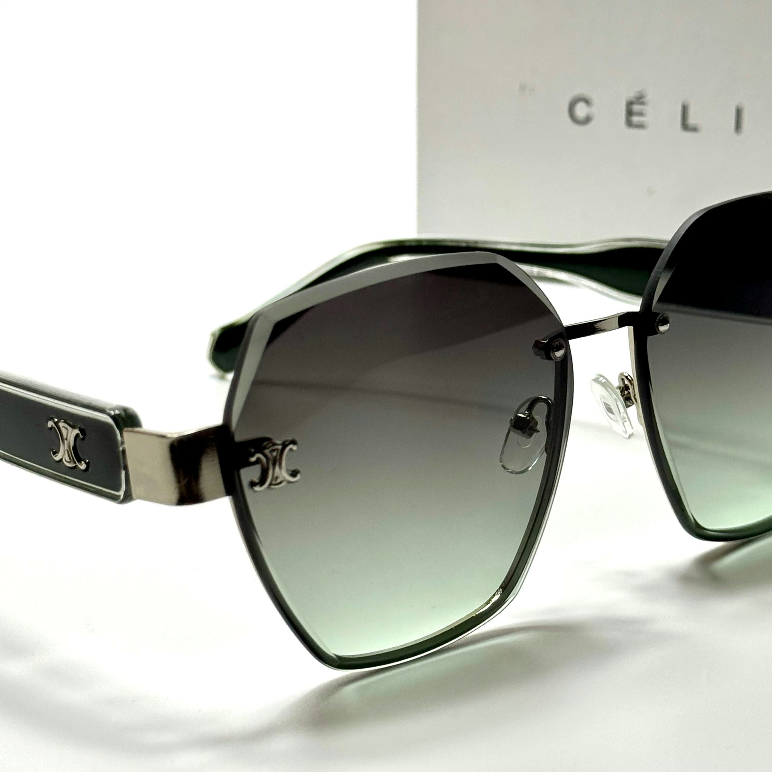 Celine Geometric CL5087 Green Grey Gradient women's sunglasses Lebanon - ChronoVault - view 3