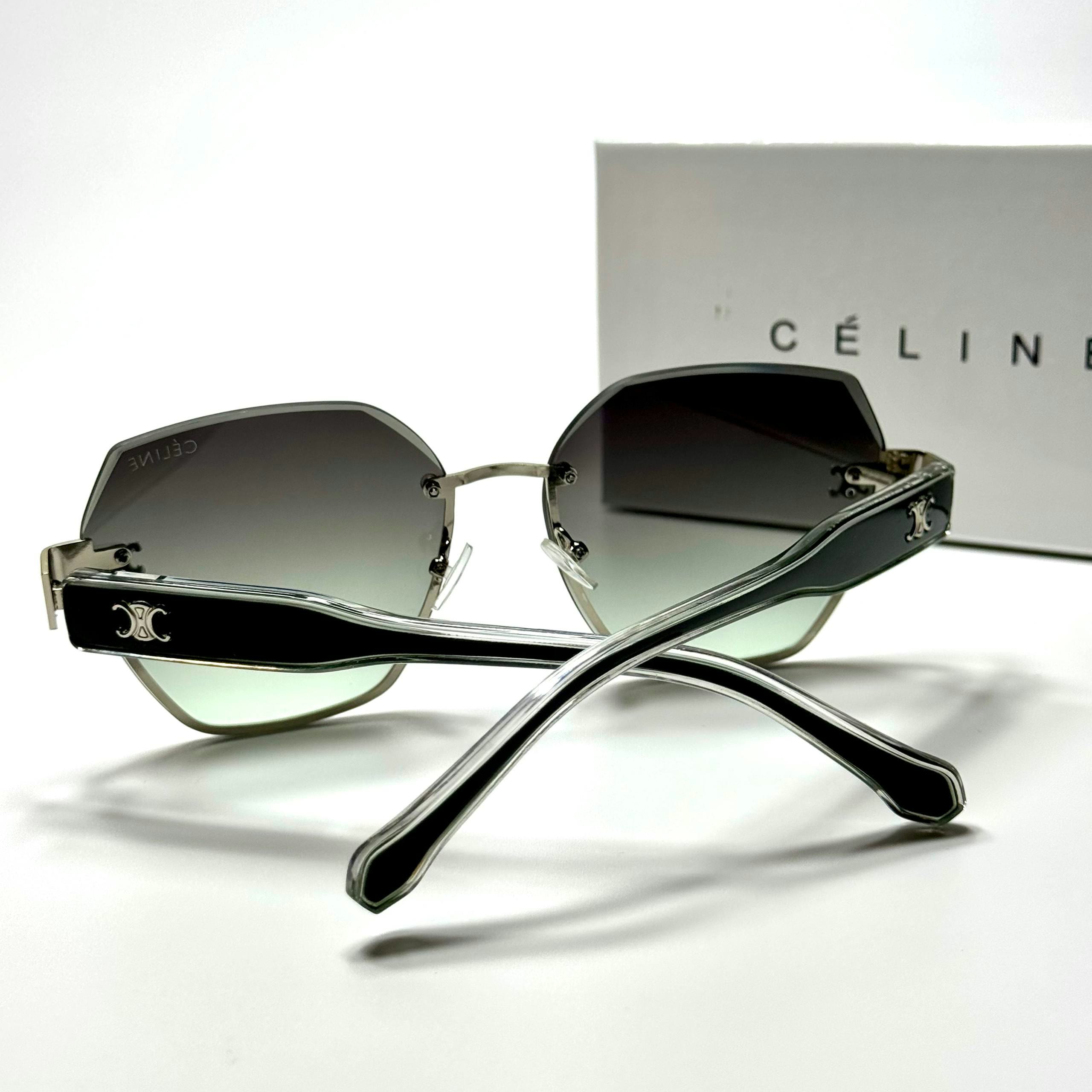 Celine Geometric CL5087 Green Grey Gradient women's sunglasses Lebanon - ChronoVault - view 4