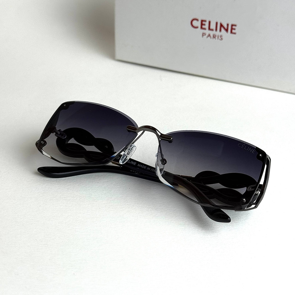 Celine Knot Shield Black Smoke Sunglasses Lebanon - ChronoVault - view 4