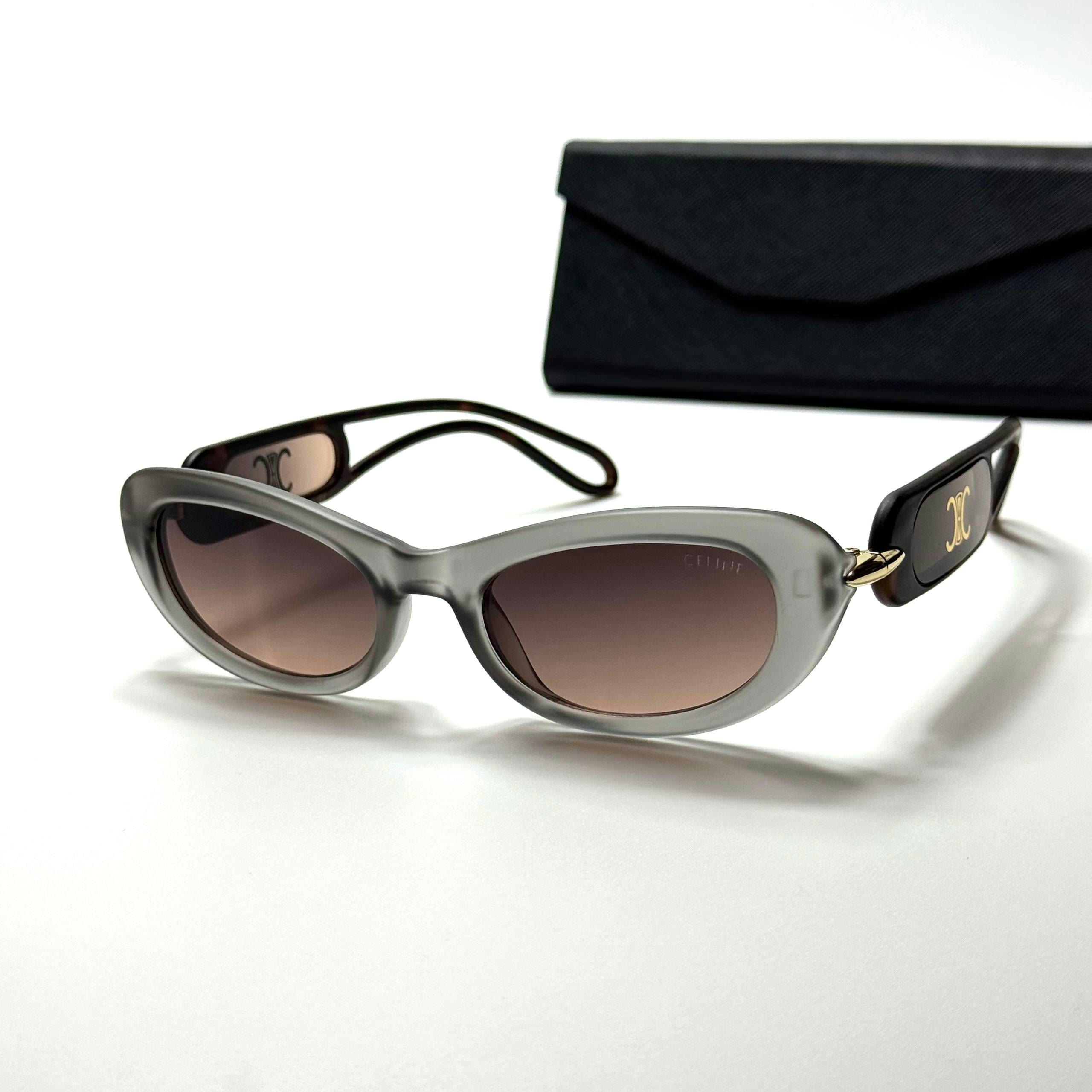 Celine Oval CL4187 Frost Grey Brown women's sunglasses Lebanon - ChronoVault