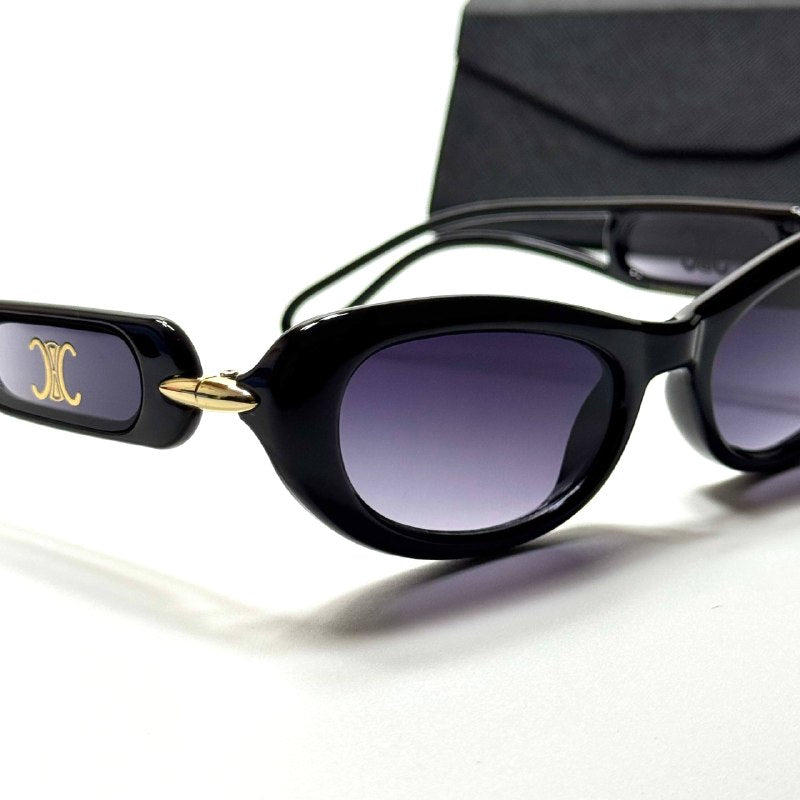 Celine Oval CL4195 Black Purple Gradient women's sunglasses Lebanon - ChronoVault - view 2