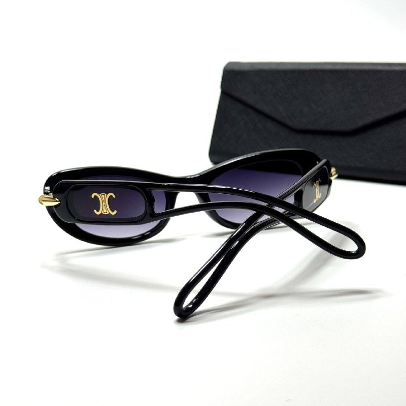 Celine Oval CL4195 Black Purple Gradient women's sunglasses Lebanon - ChronoVault - view 4
