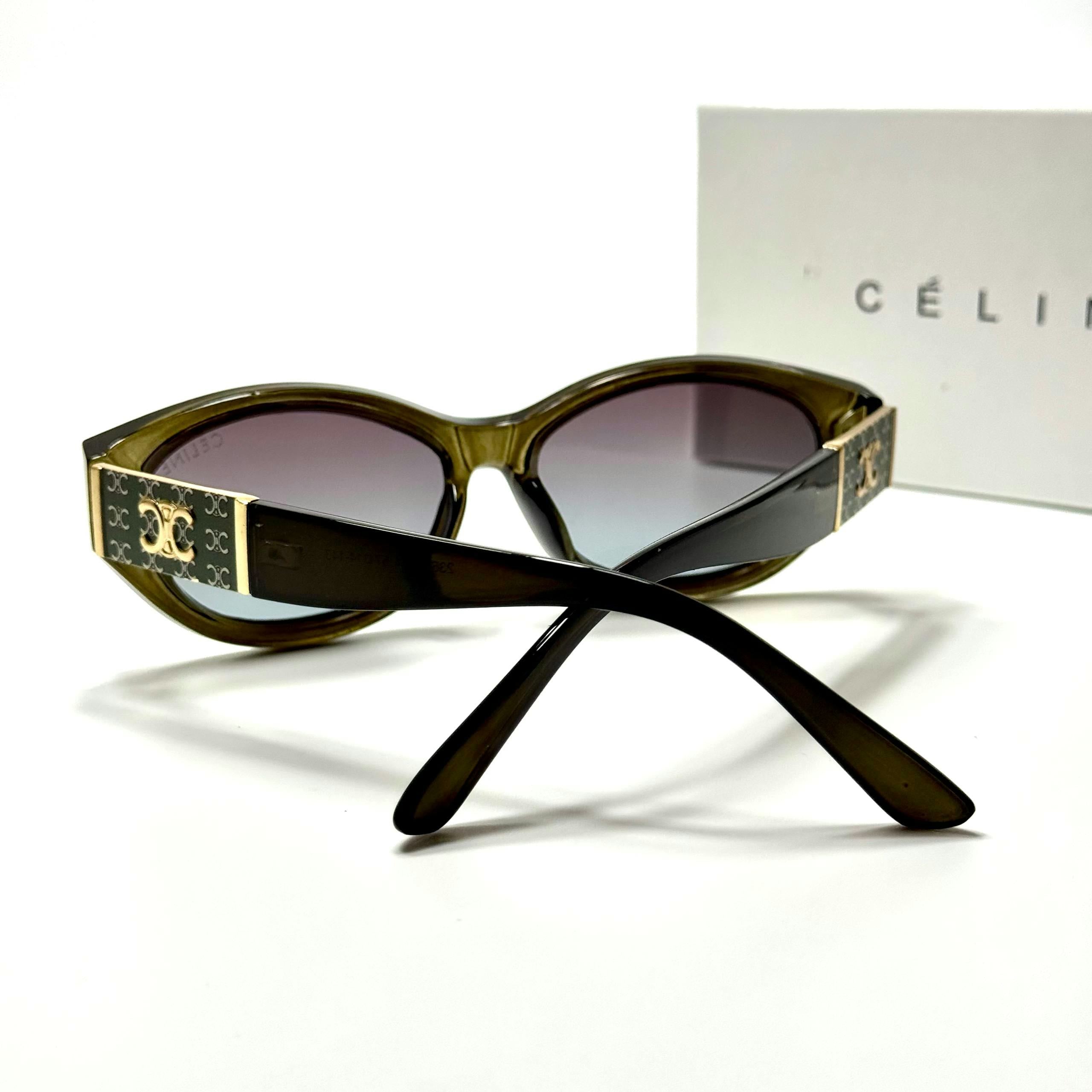 Celine Oval CL4928 Olive Grey Gradient women's sunglasses Lebanon - ChronoVault - view 3