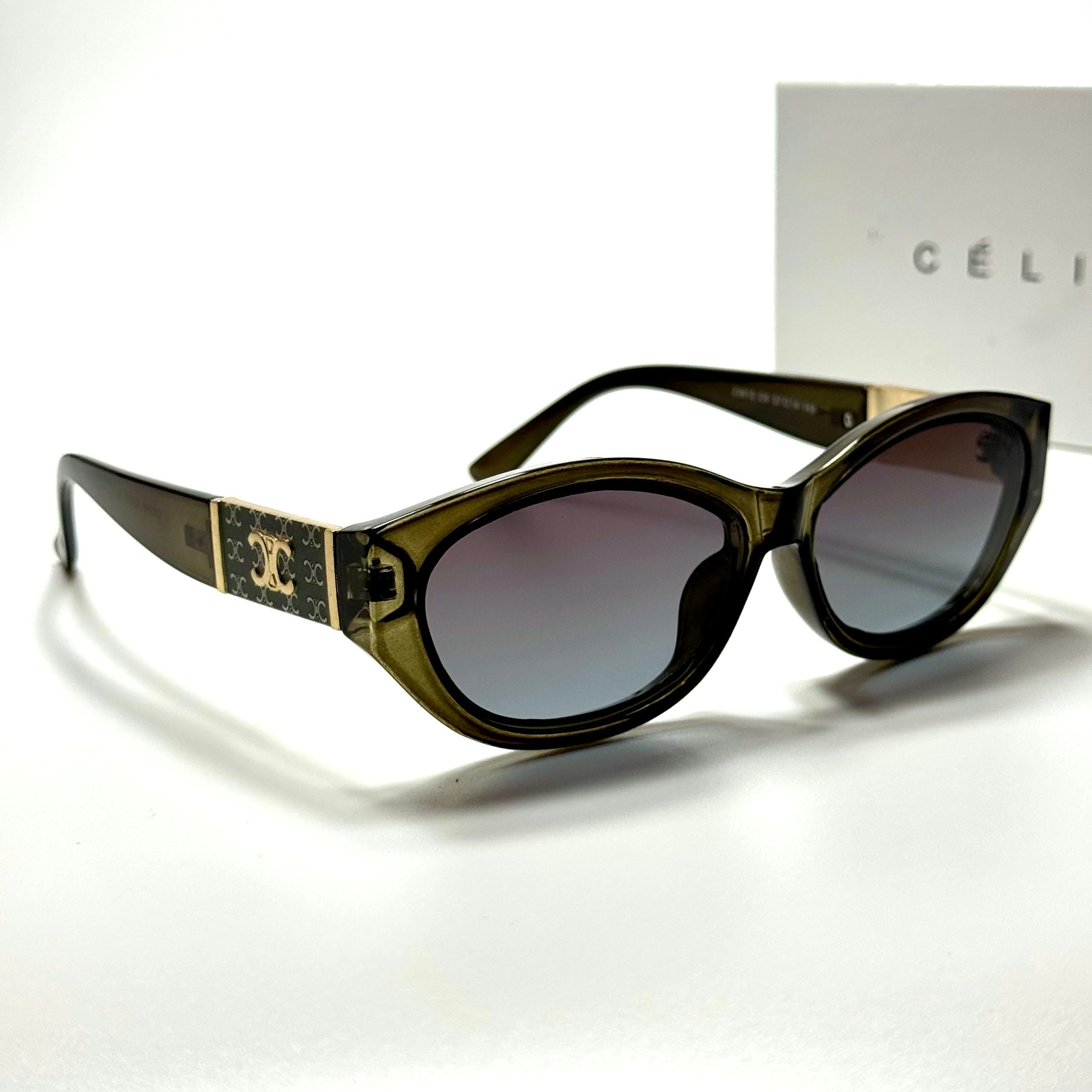 Celine Oval CL4928 Olive Grey Gradient women's sunglasses Lebanon - ChronoVault - view 4