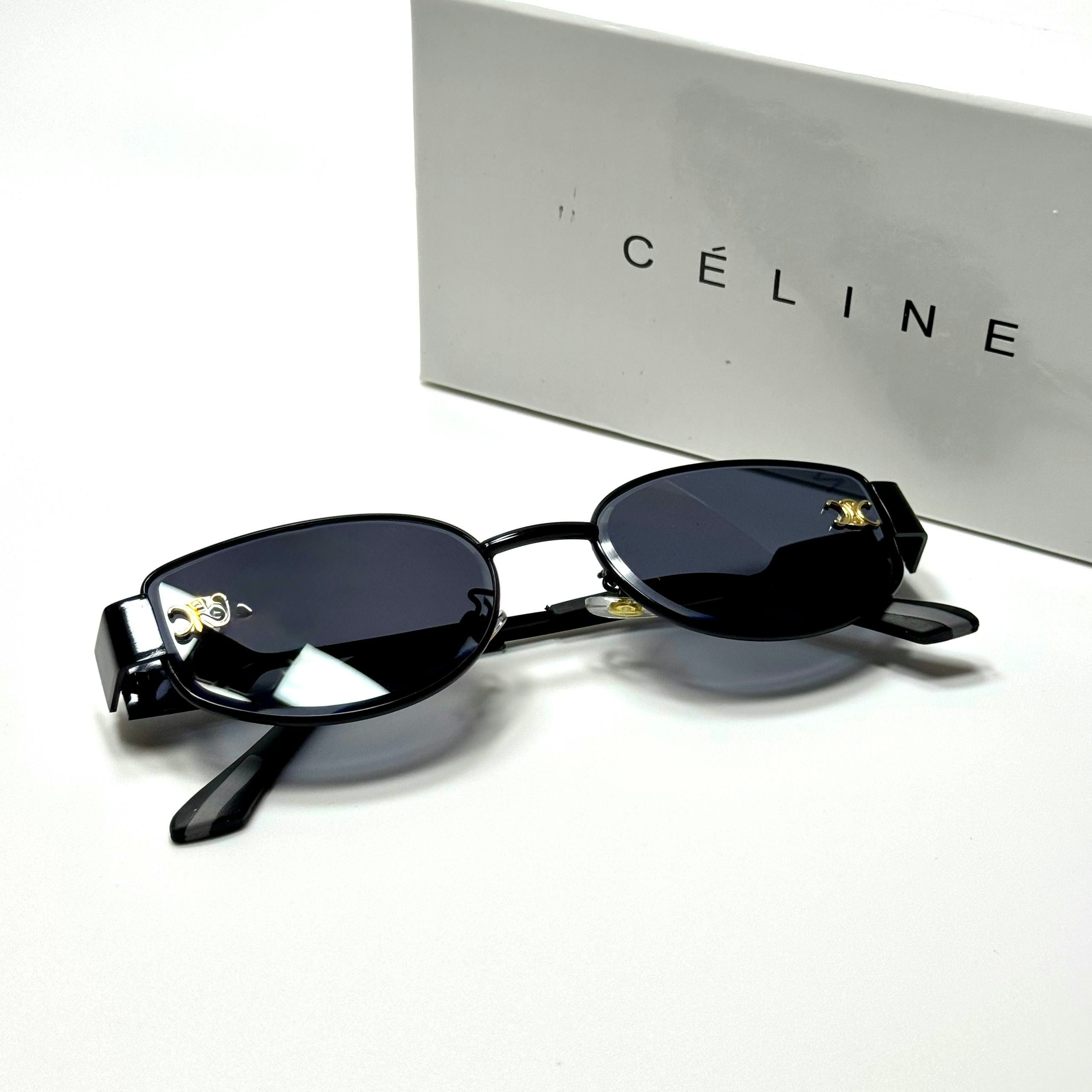 Celine Oval CL5064 Black Grey women's sunglasses Lebanon - ChronoVault - view 4