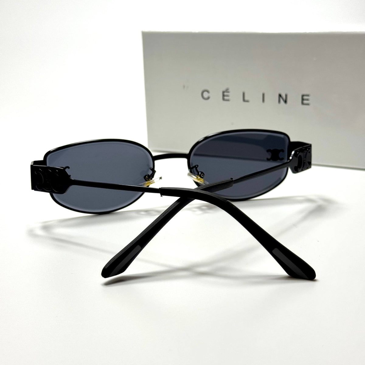 Celine Oval CL5064 Black Grey women's sunglasses Lebanon - ChronoVault - view 5