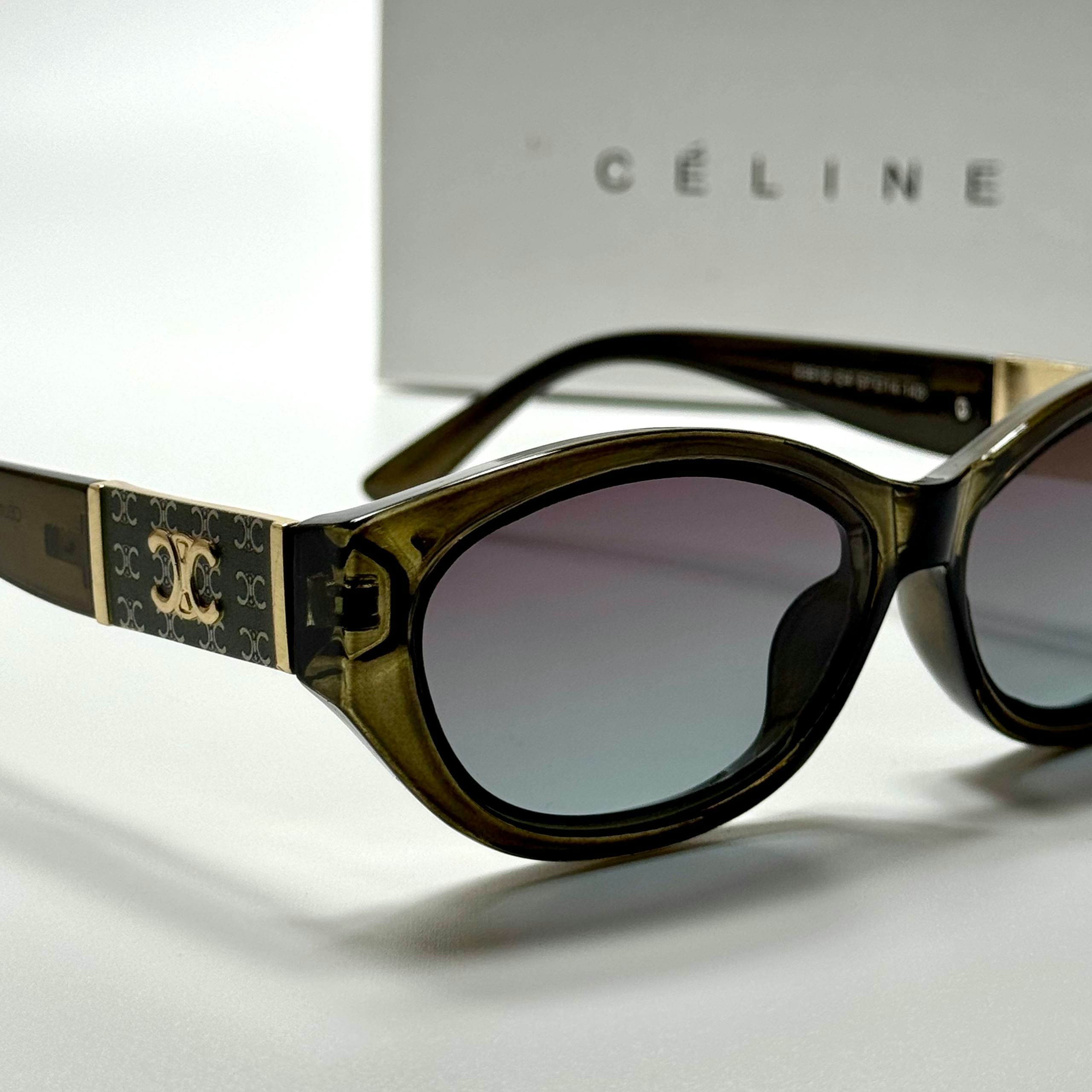 Celine Triomphe Cateye Olive women's sunglasses Lebanon - ChronoVault - view 2