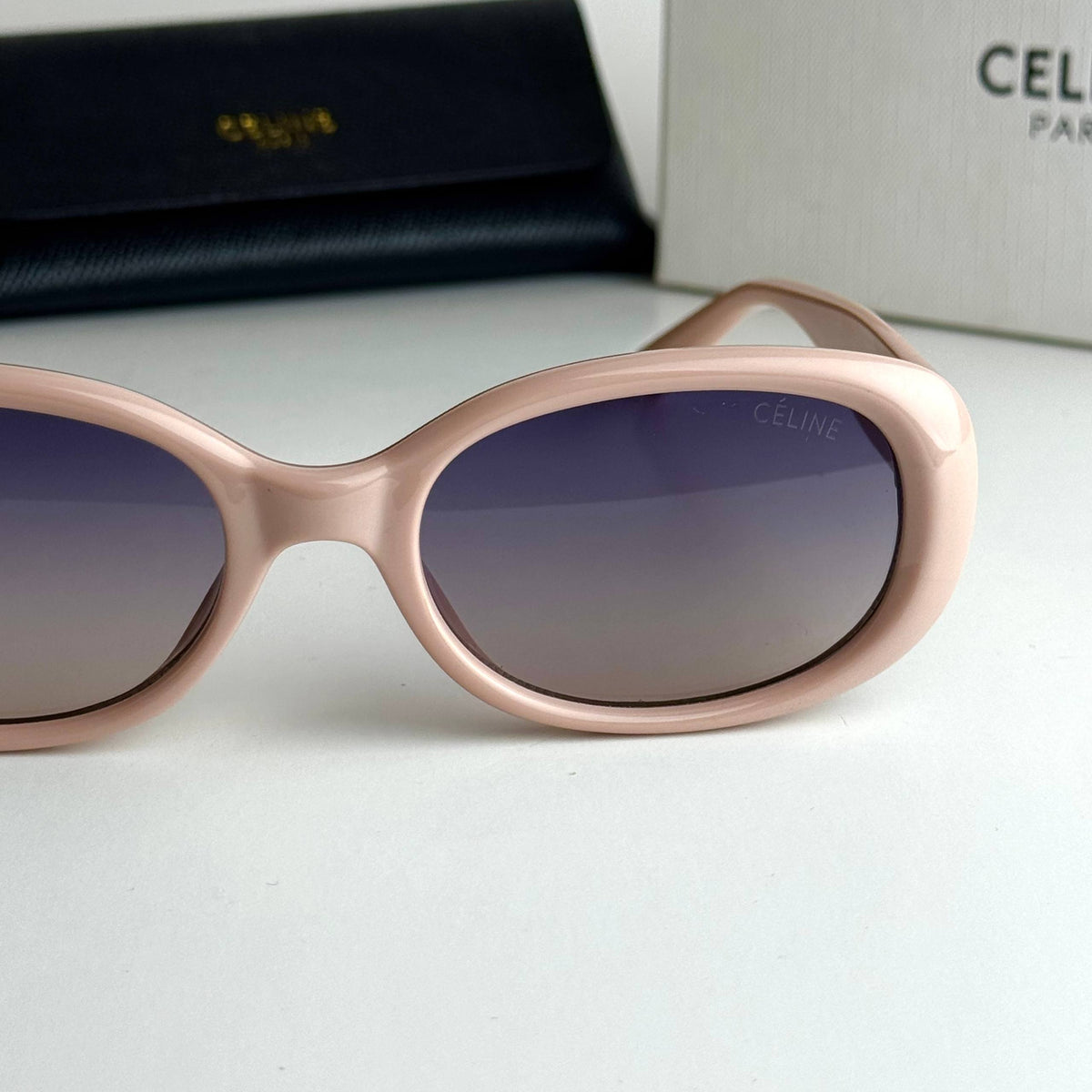 Celine Triomphe Oval Blush Pink Sunglasses Front View Lebanon - ChronoVault - view 5