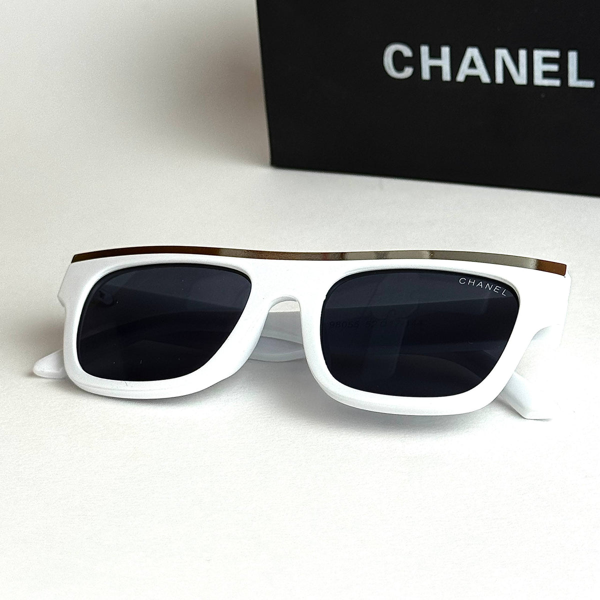 Chanel CH6056 N White Black Sunglasses Lebanon - ChronoVault - view 4