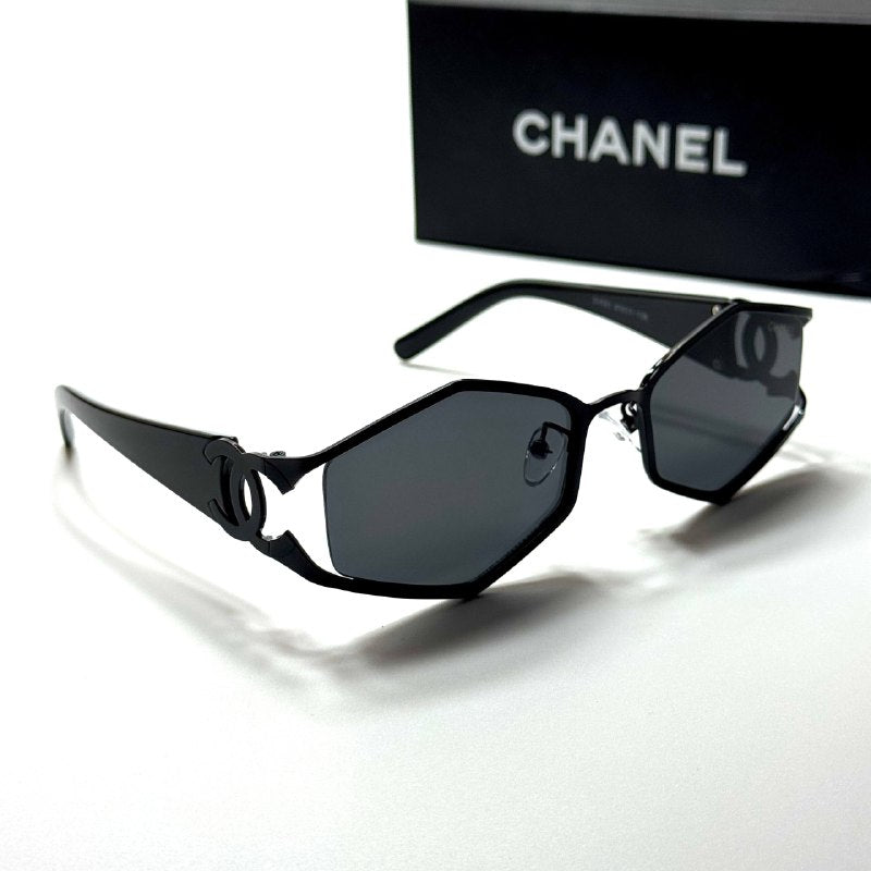 Chanel Geometric CH9138 Black Grey women's sunglasses Lebanon - ChronoVault - view 5