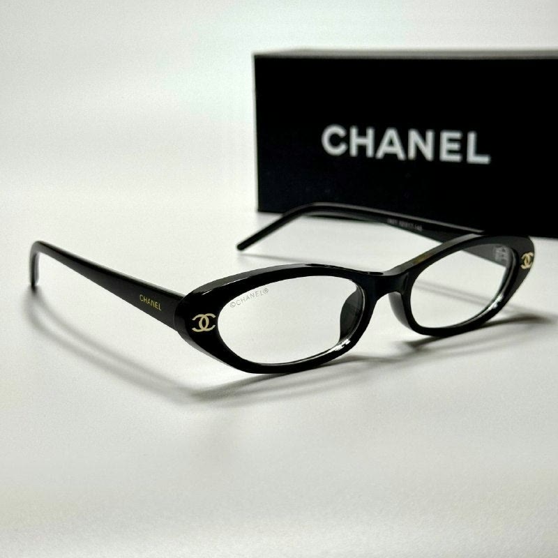 Chanel Oval CH5078 Black Clear women's sunglasses Lebanon - ChronoVault - view 3