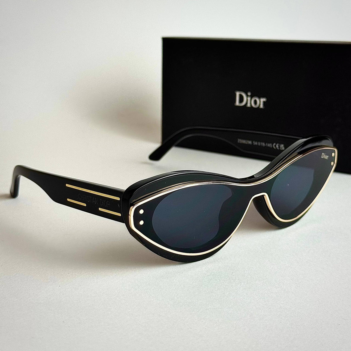 Dior Velocity Gold Black women's sunglasses Lebanon - ChronoVault - view 5