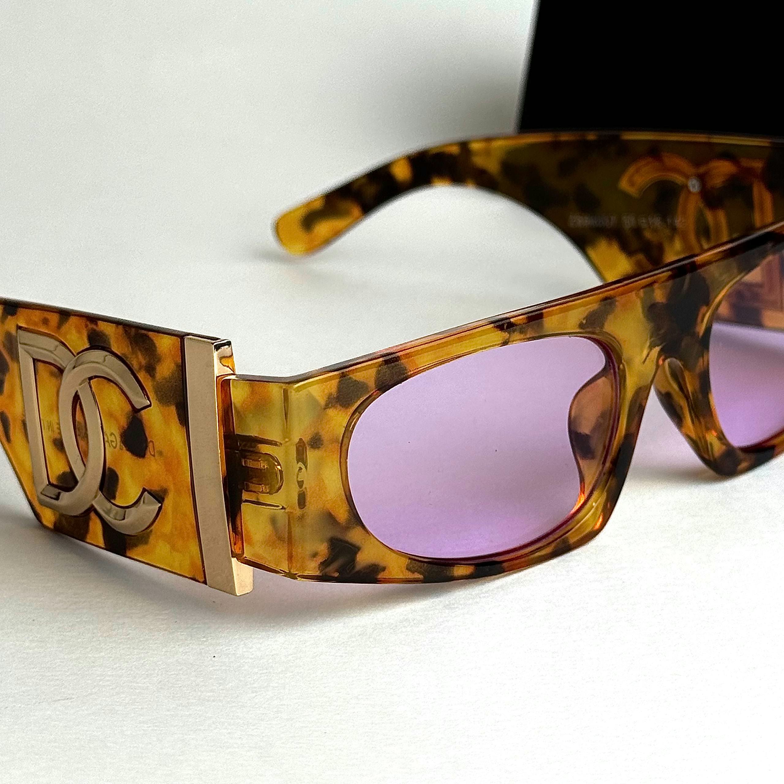 Dolce & Gabbana Shield Rectangular Tortoise Pink women's sunglasses Lebanon - ChronoVault - view 2
