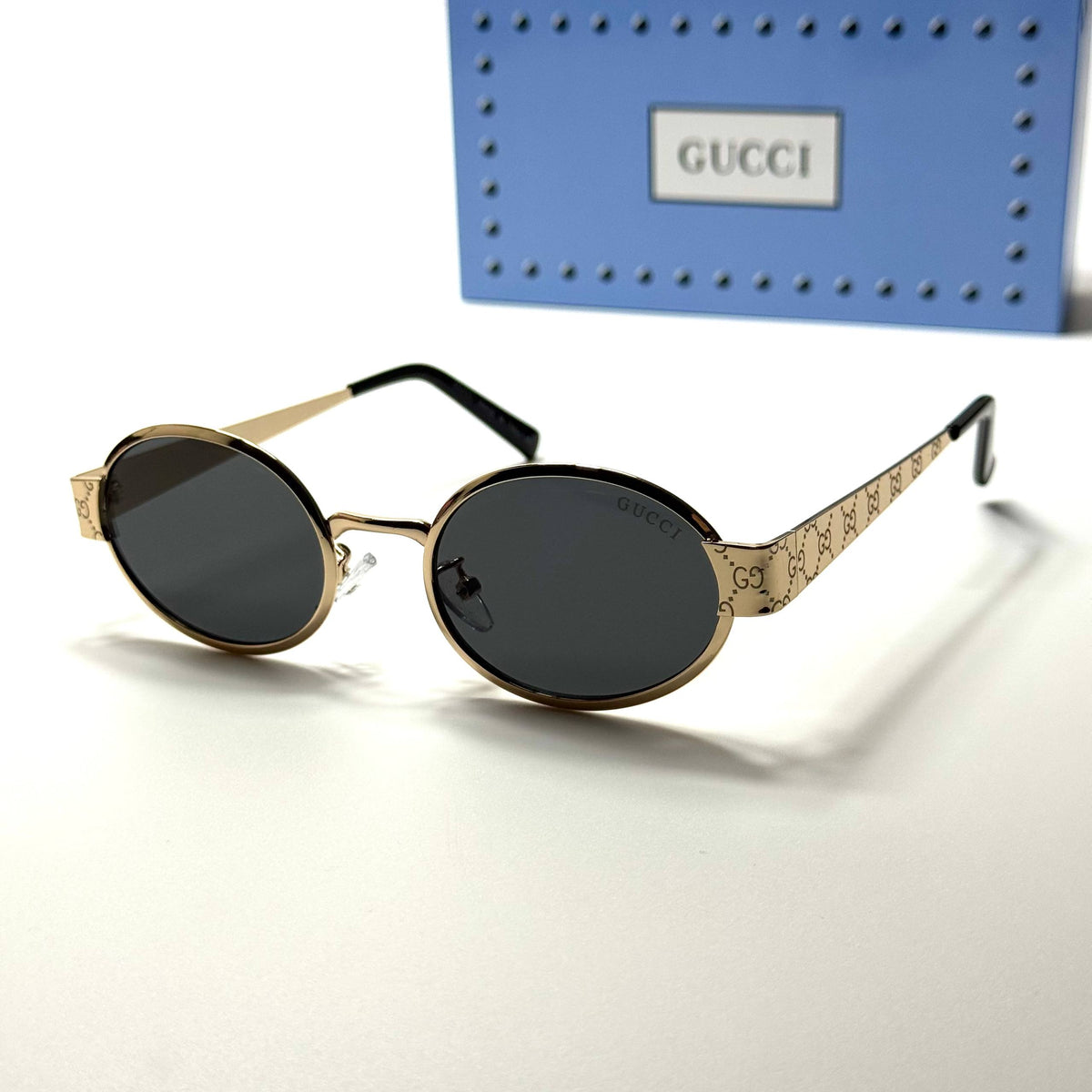 Gucci Round GG6389 Gold Black women's sunglasses Lebanon - ChronoVault
