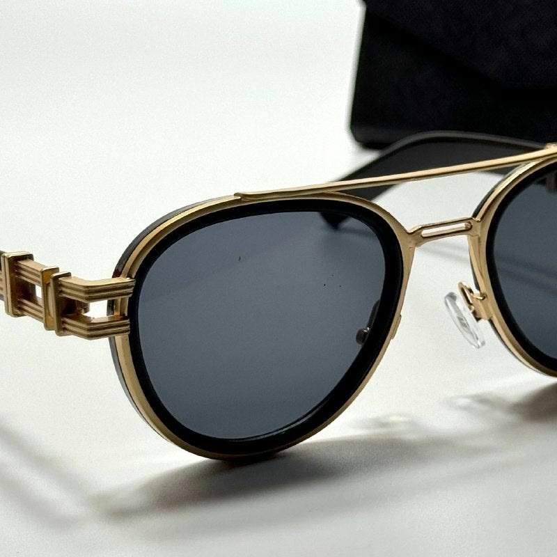 Hermès Aviator Gold Black women's sunglasses Lebanon - ChronoVault - view 2