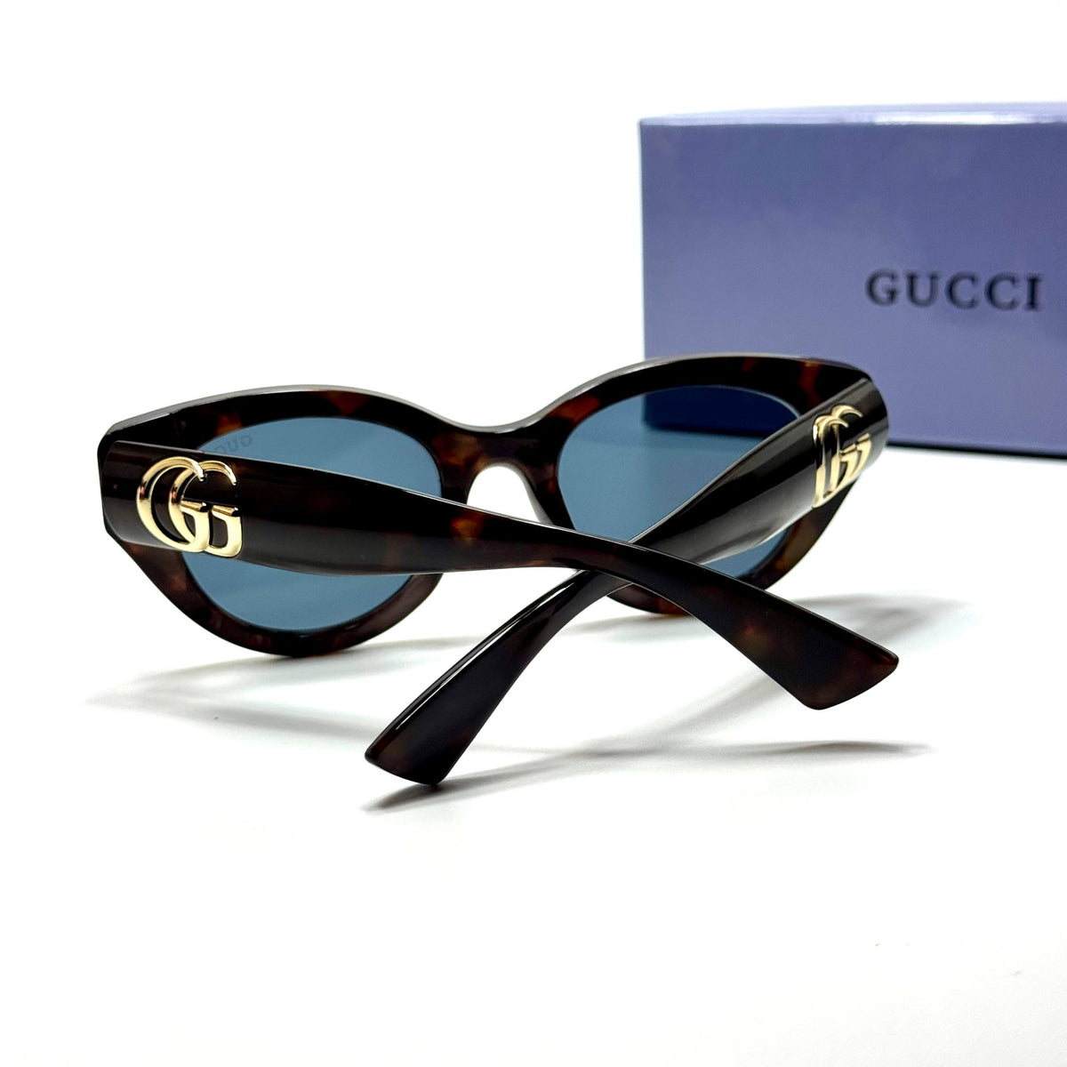 Gucci Cat-Eye GG1421S Tortoise Blue unisex sunglasses Lebanon - ChronoVault