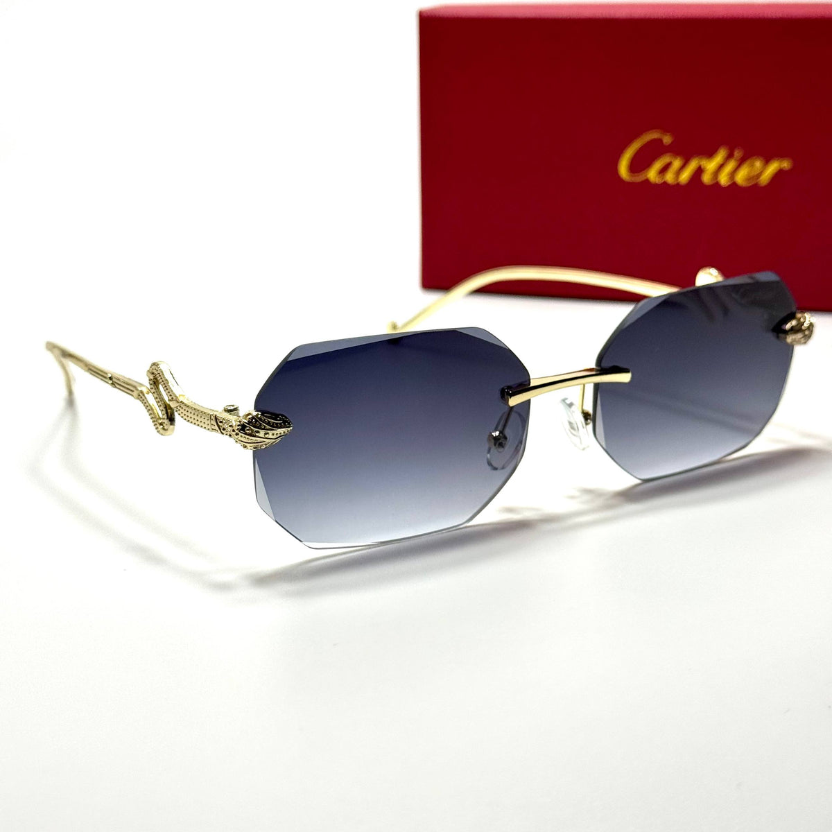 Miu Miu Rectangular MU 11YS Gold Grey unisex sunglasses Lebanon - ChronoVault