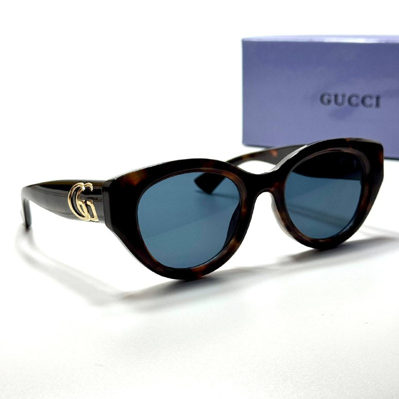 Gucci Cat-Eye GG1421S Tortoise Blue unisex sunglasses Lebanon - ChronoVault