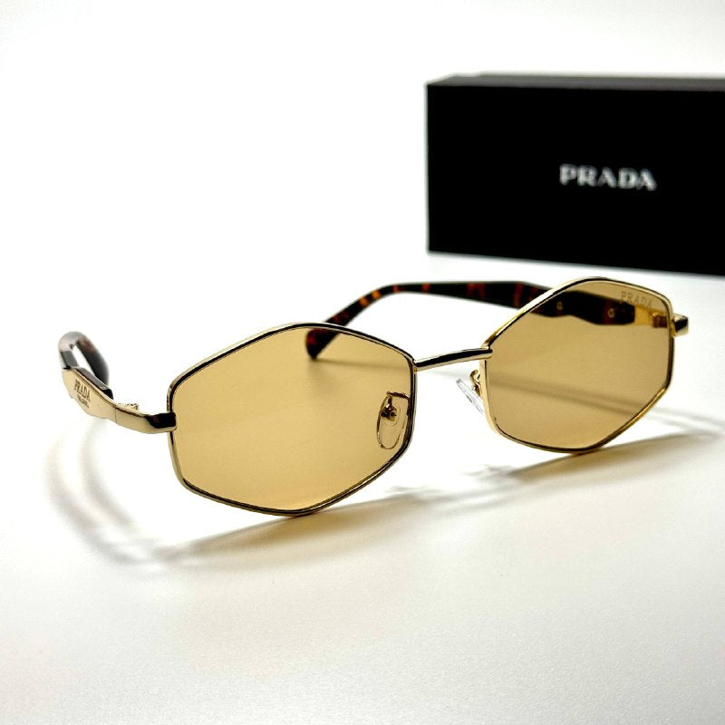 Prada Geometric PR4186 Gold Brown unisex sunglasses Lebanon - ChronoVault