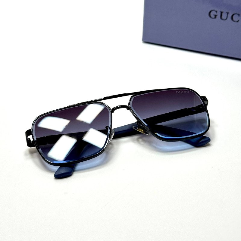 Gucci Square GG1221S Black Blue Gradient unisex sunglasses Lebanon - ChronoVault
