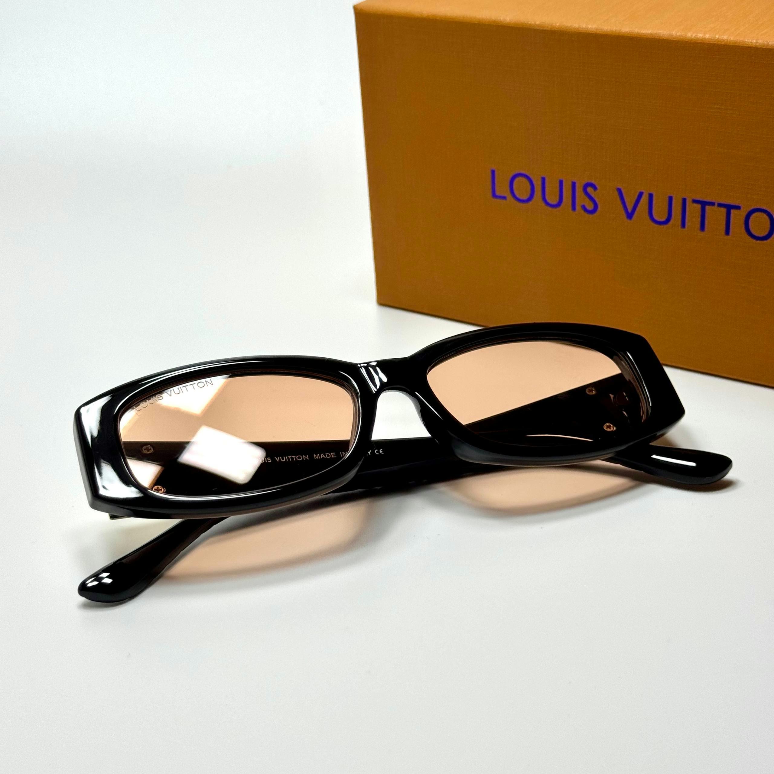 Louis Vuitton Rectangle Z2056U Black Peach women's sunglasses Lebanon - ChronoVault - view 3
