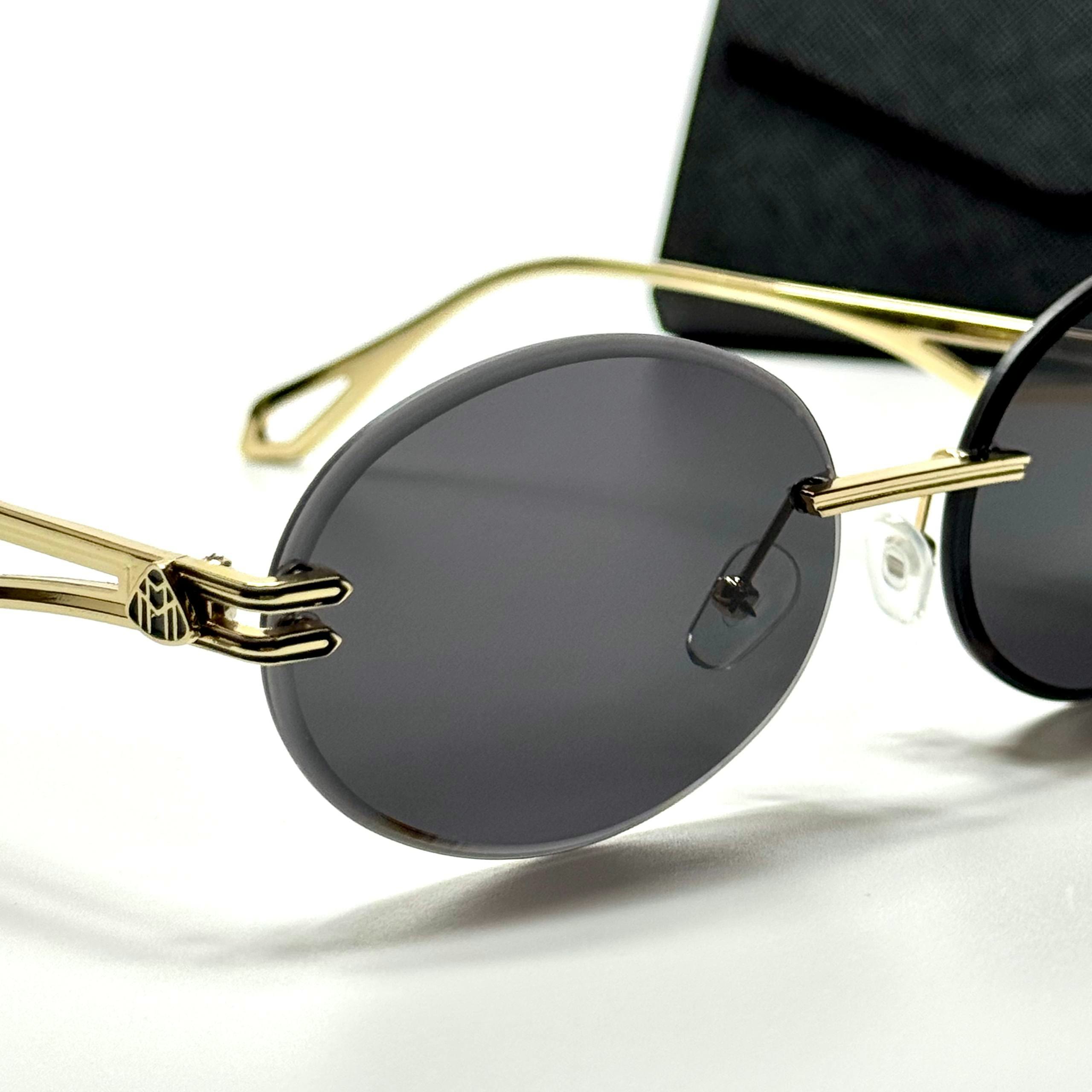 Maybach Rimless Oval Gold Black men's sunglasses Lebanon - ChronoVault - view 4