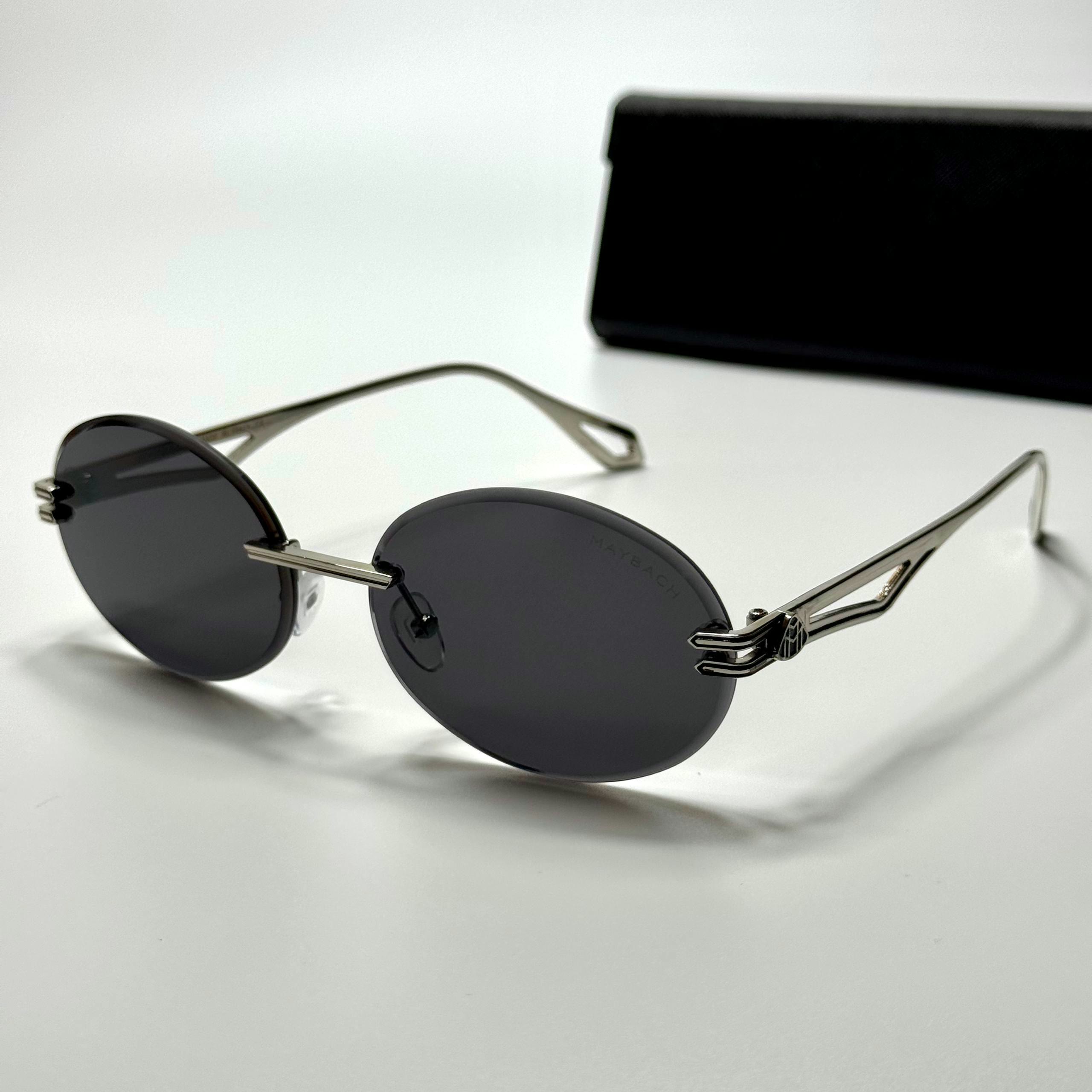 Maybach Rimless Oval Silver Black men's sunglasses Lebanon - ChronoVault