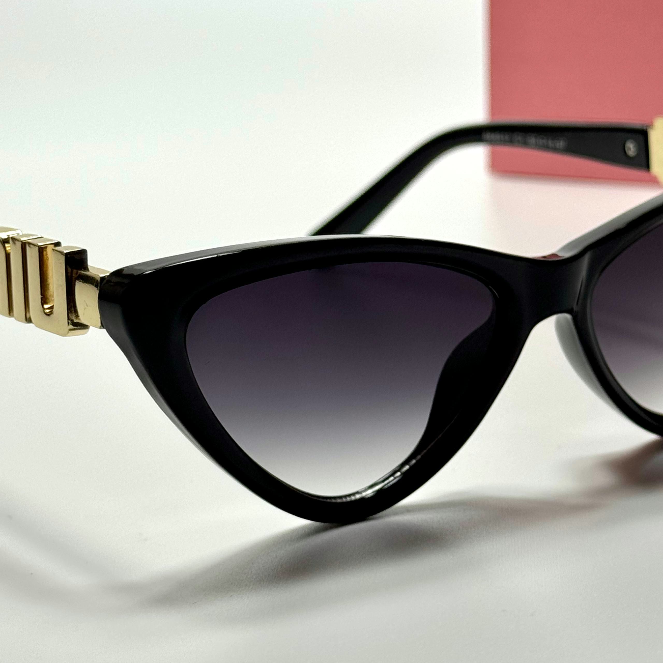 Miu Miu Cat Eye SMU08Z Gold Violet Black women's sunglasses Lebanon - ChronoVault - view 2