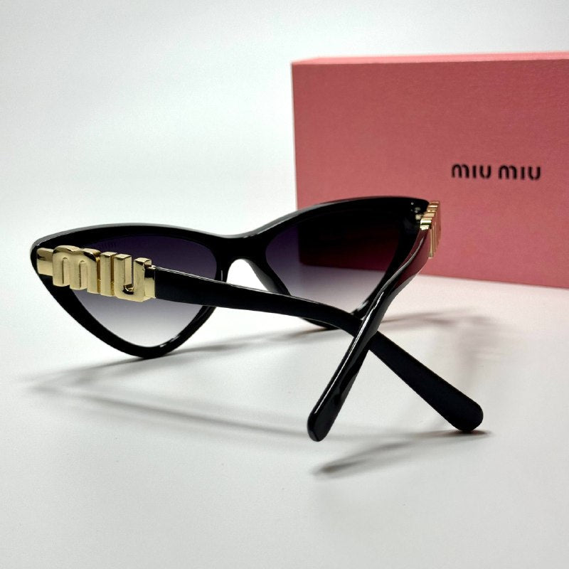 Miu Miu Cat Eye SMU08Z Gold Violet Black women's sunglasses Lebanon - ChronoVault - view 5
