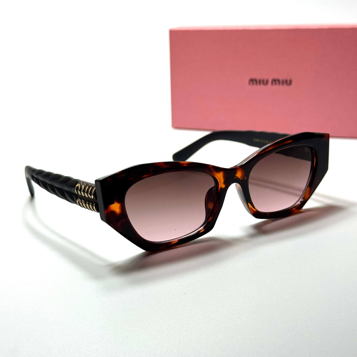 Miu Miu Cat Eye SMU72Z Tortoise Brown women's sunglasses Lebanon - ChronoVault - view 3