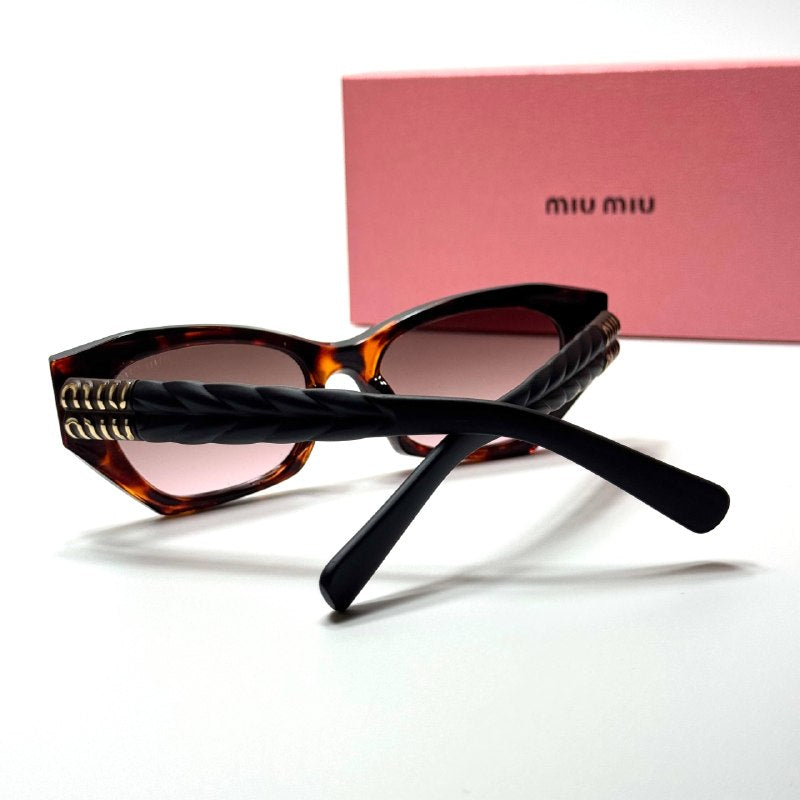 Miu Miu Cat Eye SMU72Z Tortoise Brown women's sunglasses Lebanon - ChronoVault - view 4