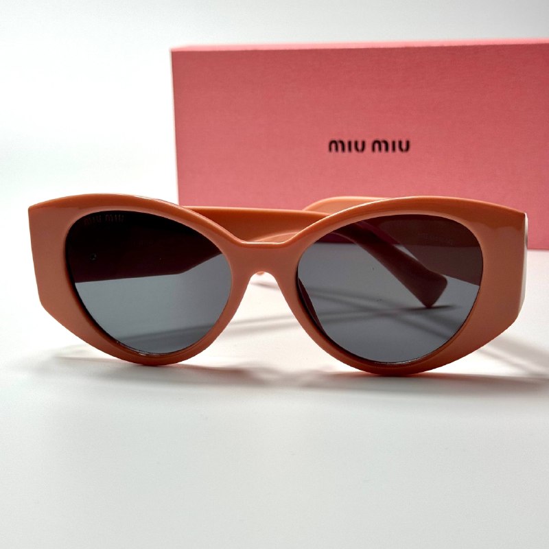 Miu Miu Oval SMU09Z Brown Black women's sunglasses Lebanon - ChronoVault - view 4