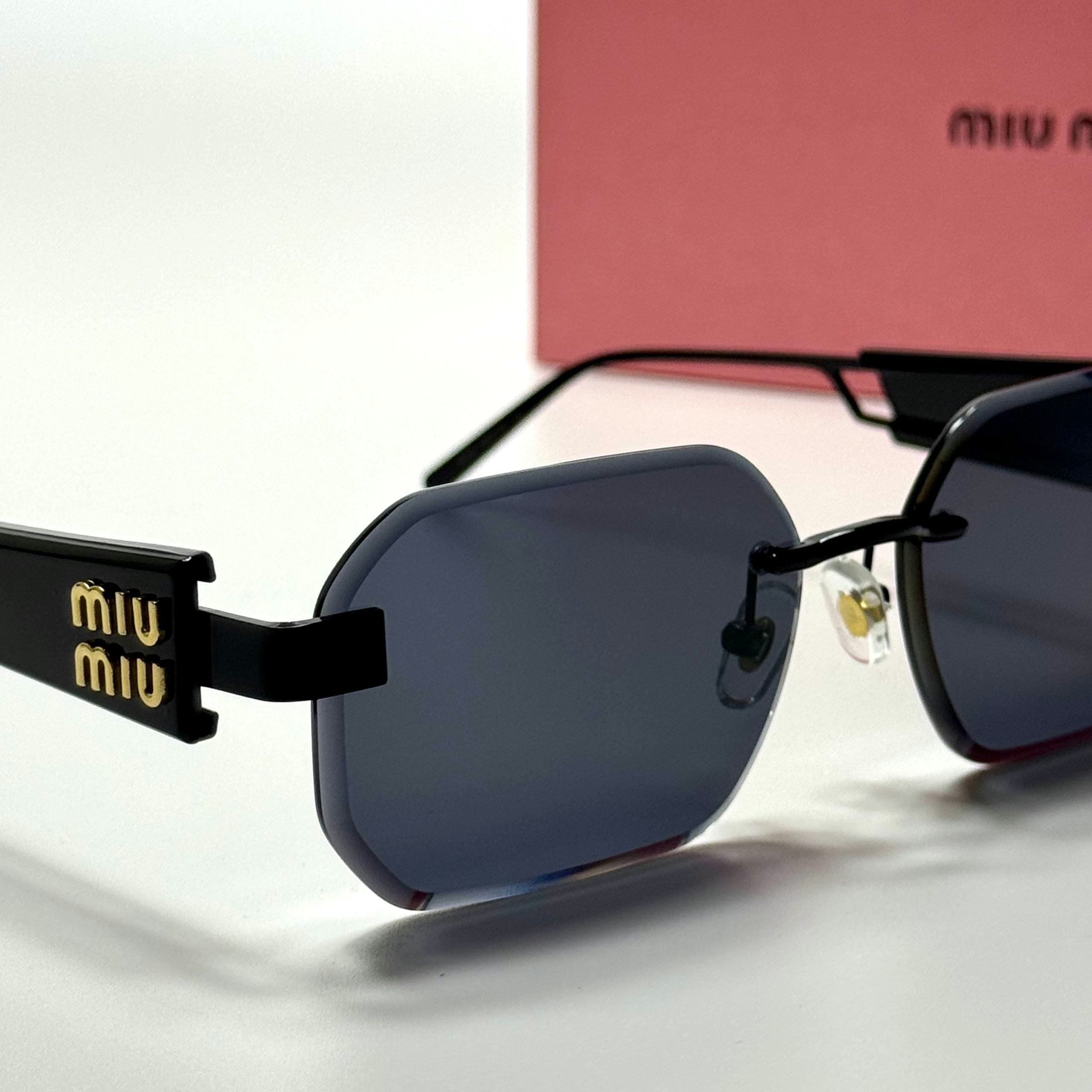Miu Miu Rectangular Rimless SMU12Z Black women's sunglasses Lebanon - ChronoVault - view 2