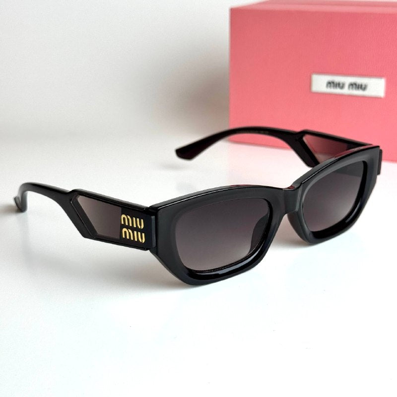 Miu Miu Rectangular SMU15Z Black Grey Sunglasses Lebanon - ChronoVault - view 5