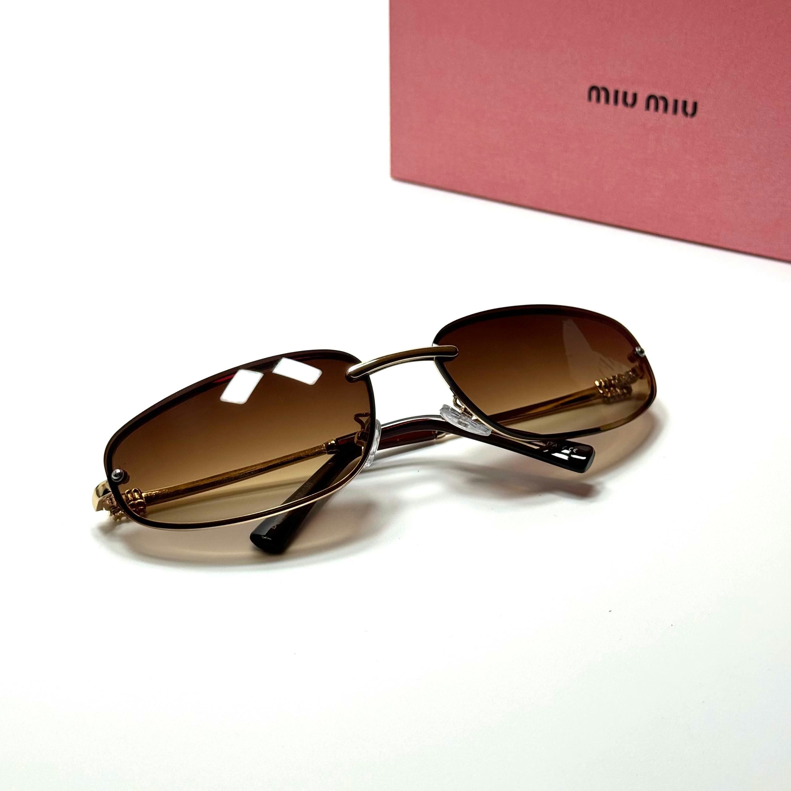 Miu Miu SMU73Z Gold Brown Gradient women's sunglasses Lebanon - ChronoVault - view 2