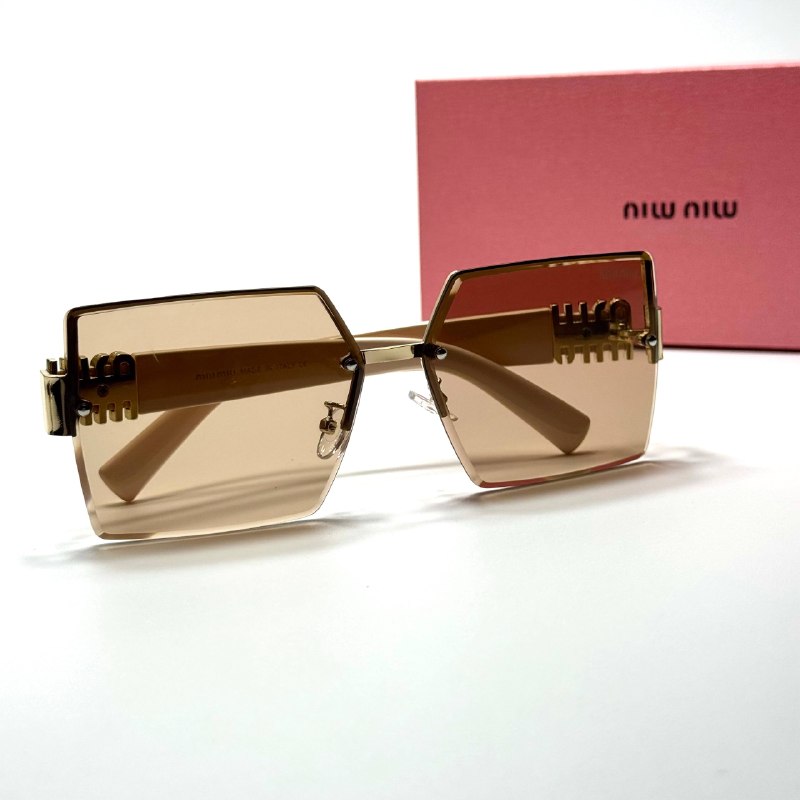 Miu Miu Square SMU67Z Gold Champagne women's sunglasses Lebanon - ChronoVault - view 4