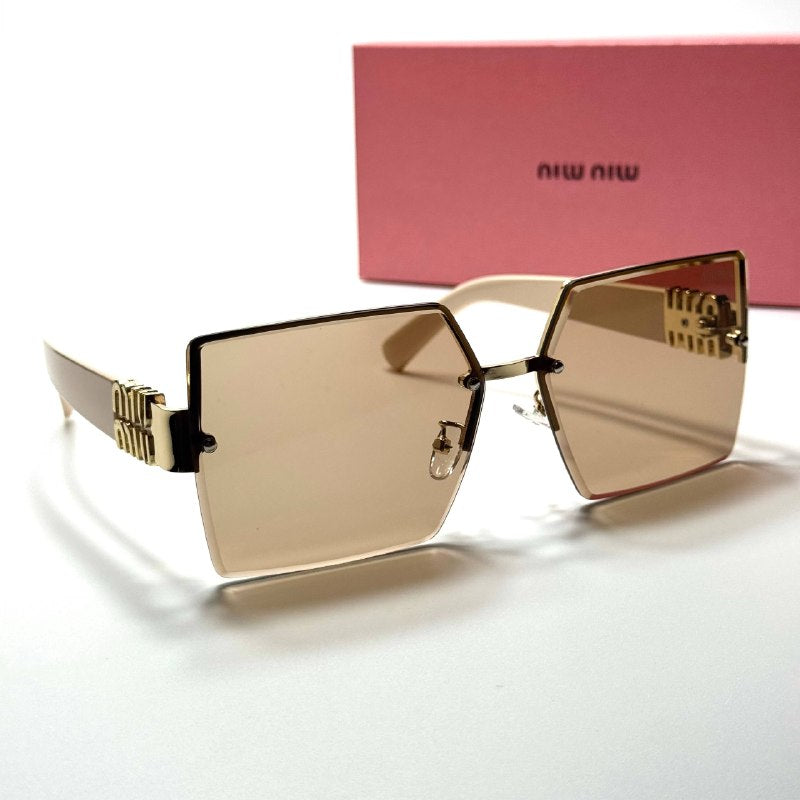 Miu Miu Square SMU67Z Gold Champagne women's sunglasses Lebanon - ChronoVault - view 5