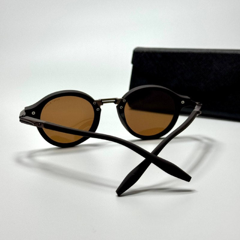Montblanc Round Black Brown men's sunglasses Lebanon - ChronoVault - view 3