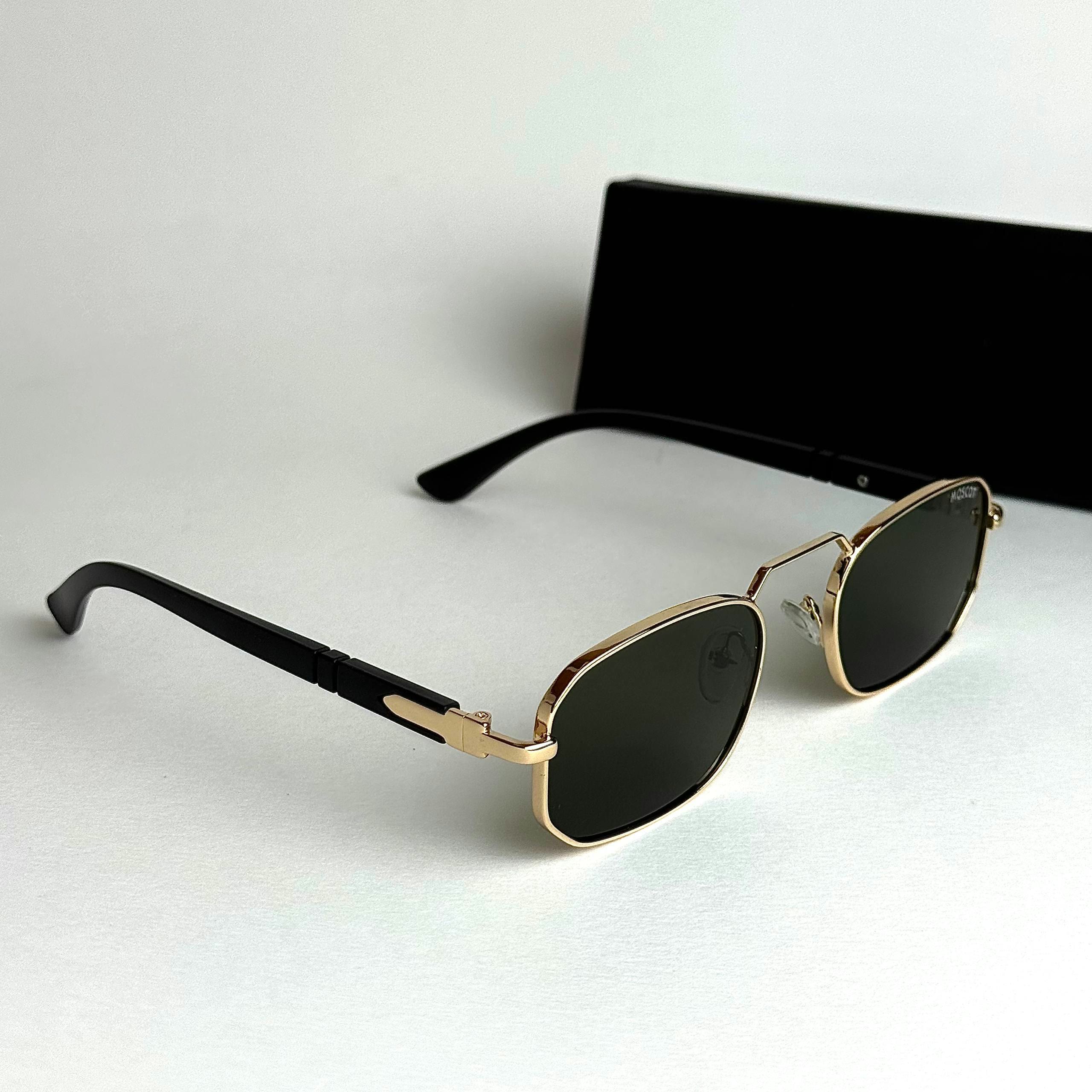 Moscot Rectangular Gold Green men's sunglasses Lebanon - ChronoVault - view 3