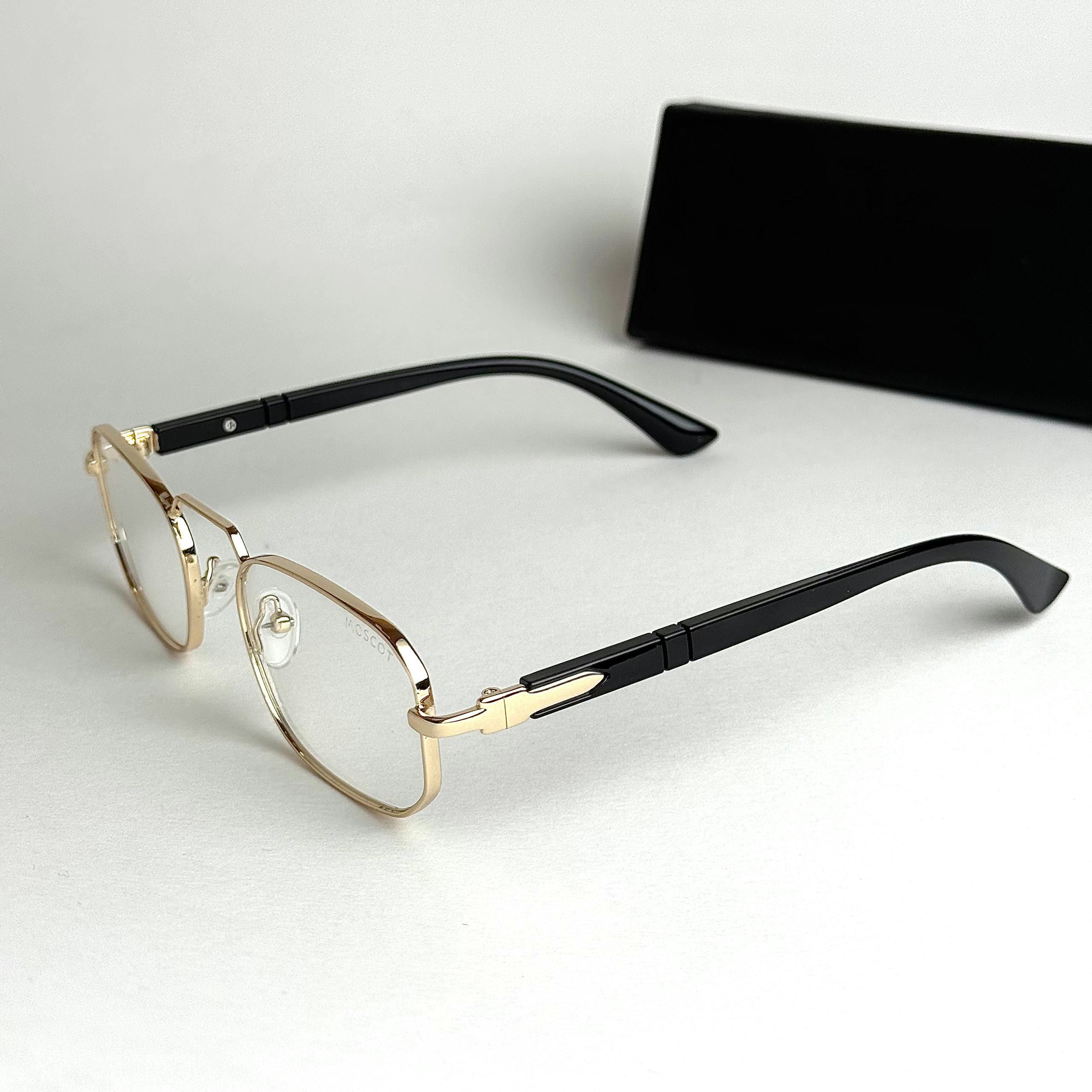 Moscot Rectangular Gold Transparent men's sunglasses Lebanon - ChronoVault