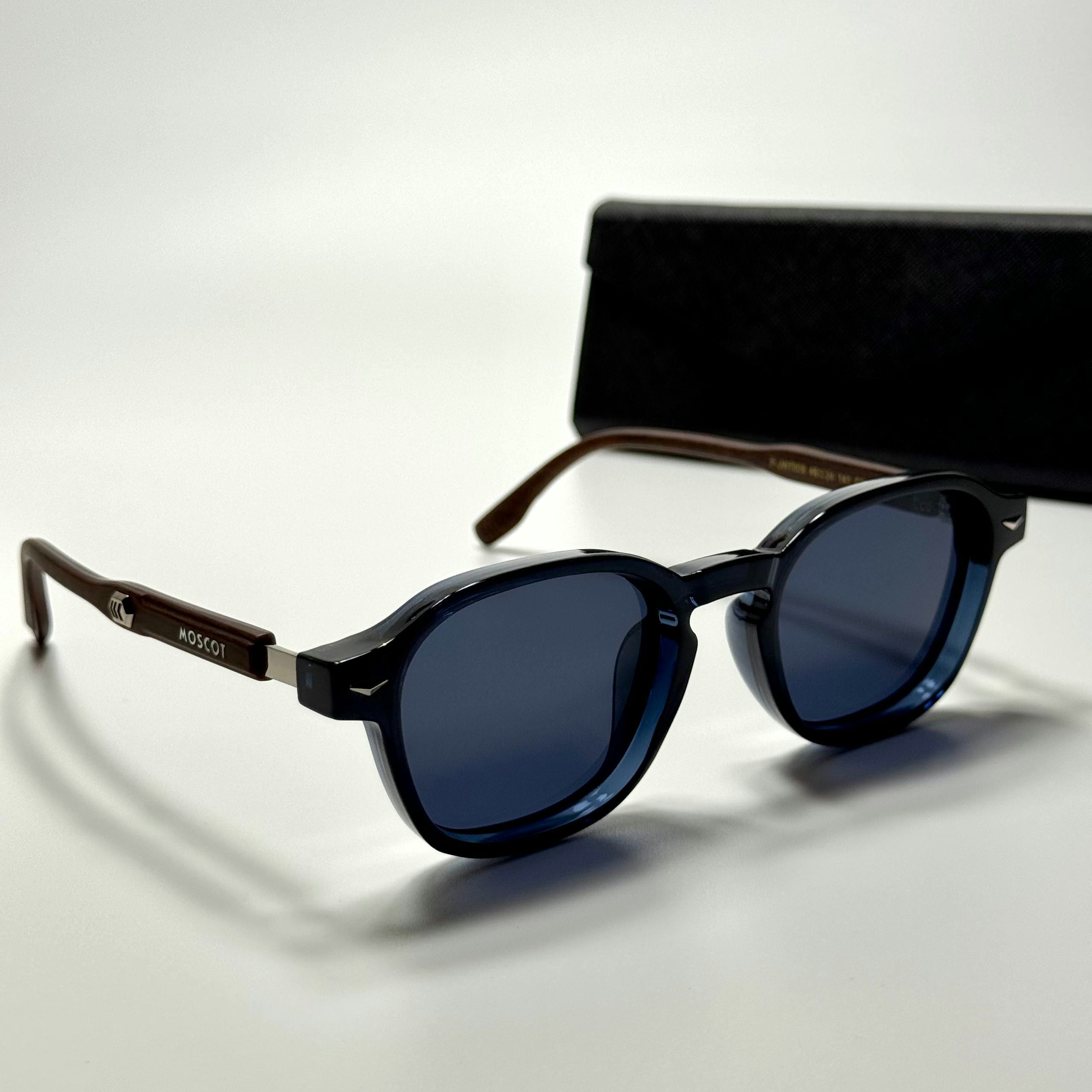 Moscot Round MOS3472 Black men's sunglasses Lebanon - ChronoVault - view 3