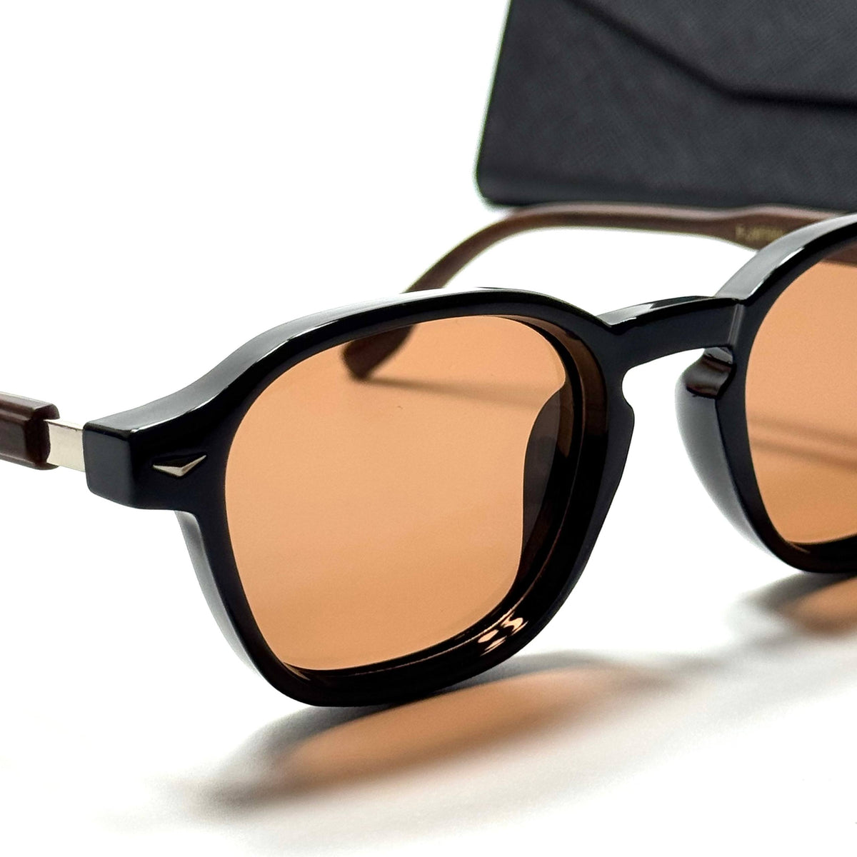 Moscot Square MCT6394 Black Brown men's sunglasses Lebanon - ChronoVault - view 2
