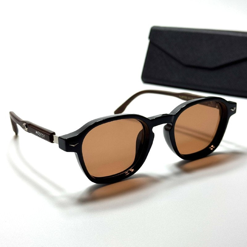 Moscot Square MCT6394 Black Brown men's sunglasses Lebanon - ChronoVault - view 4