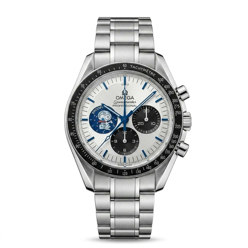 Omega Speedmaster Professional Silver Dial Chronograph Steel Men Watch Front View Lebanon - ChronoVault