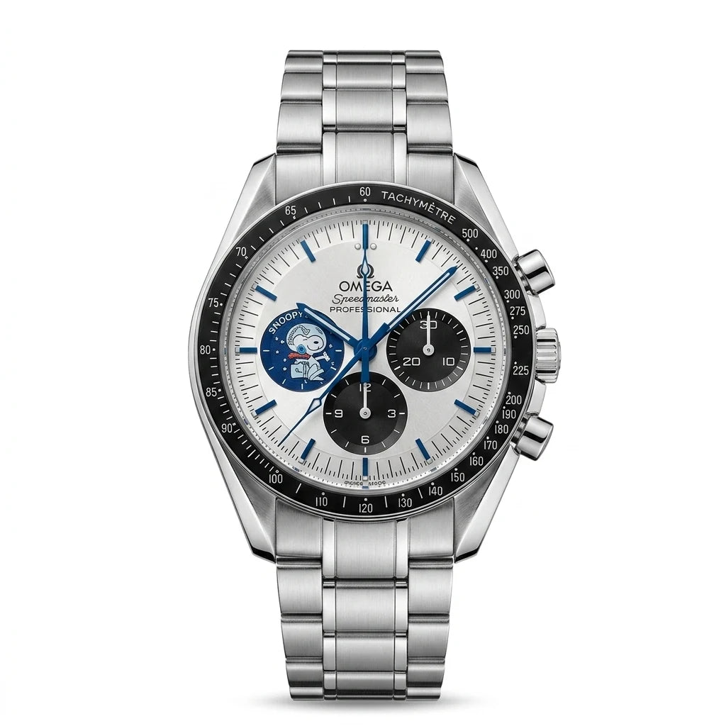 Omega Speedmaster Professional Silver Dial Chronograph Steel Men Watch Front View Lebanon - ChronoVault