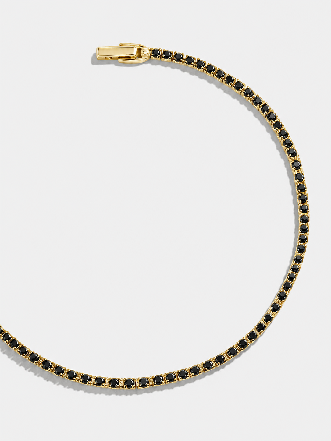 Premium Tennis Bracelet gold-tone black round-cut stones unisex - Lebanon | ChronoVault